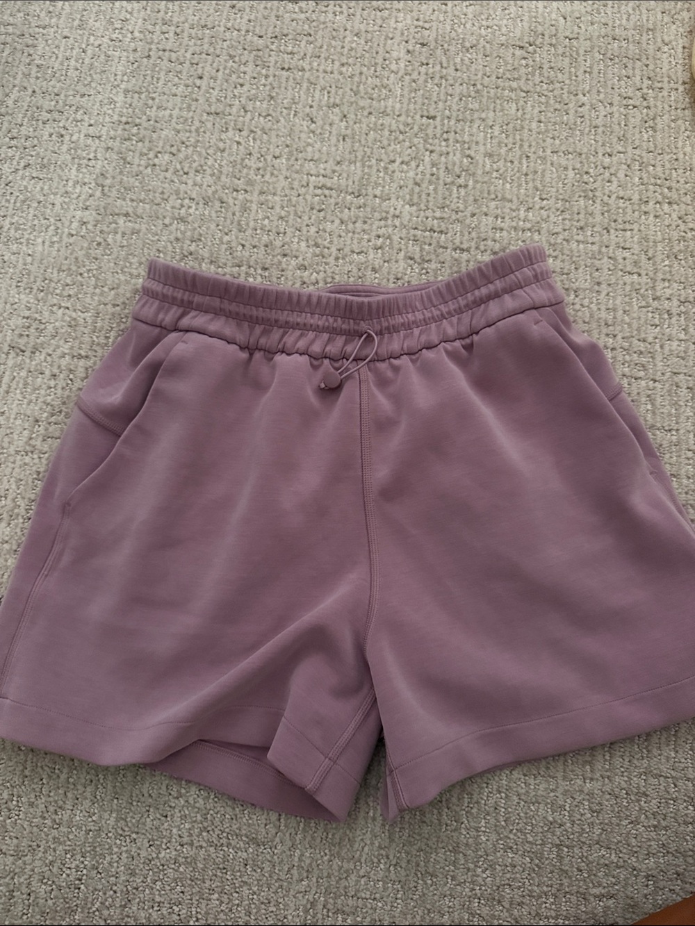 lululemon athletica Mauve Drawstring Knit Athletic Shorts